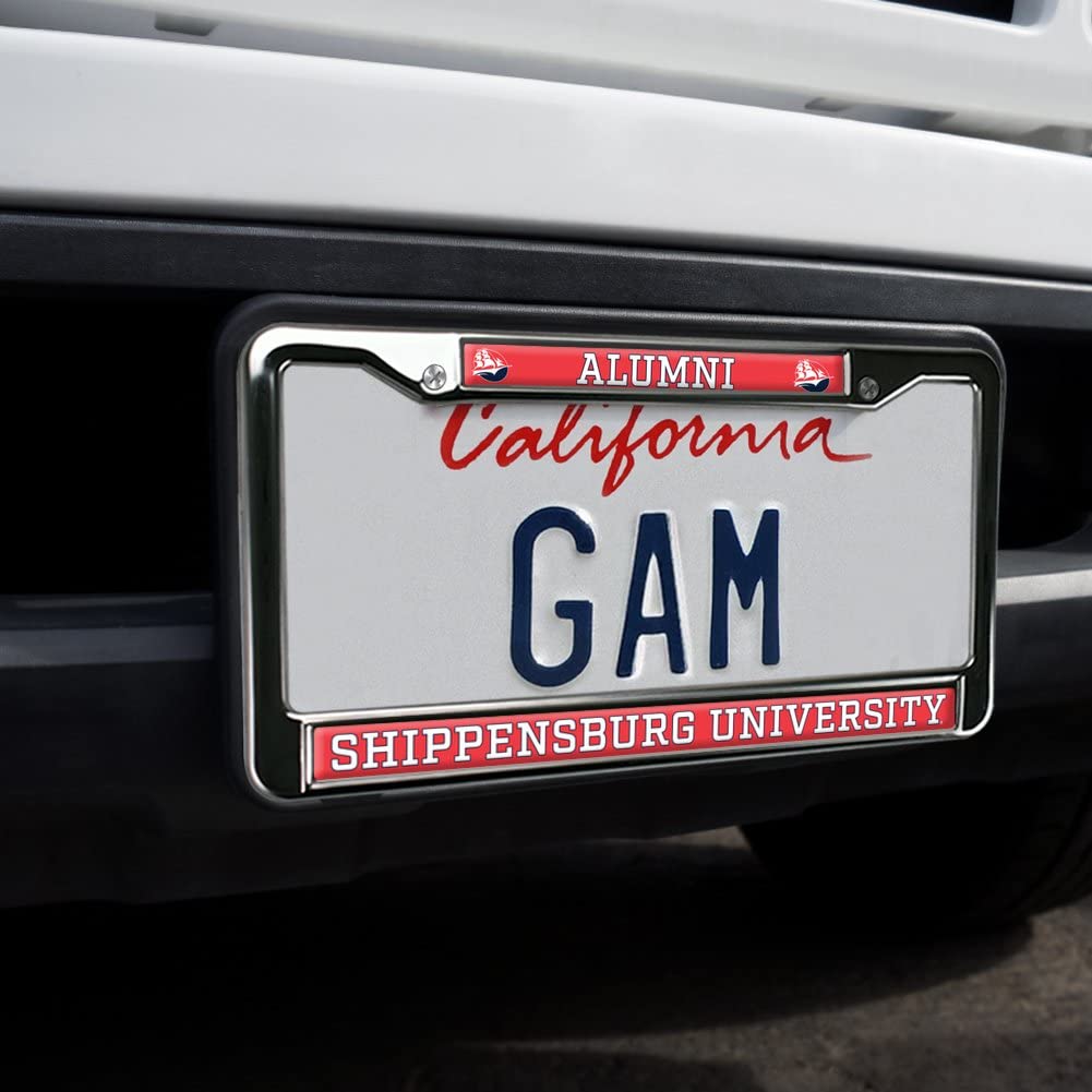 Shippensburg University Alumni Logo Full Size Standard License Plate Metal Frame
