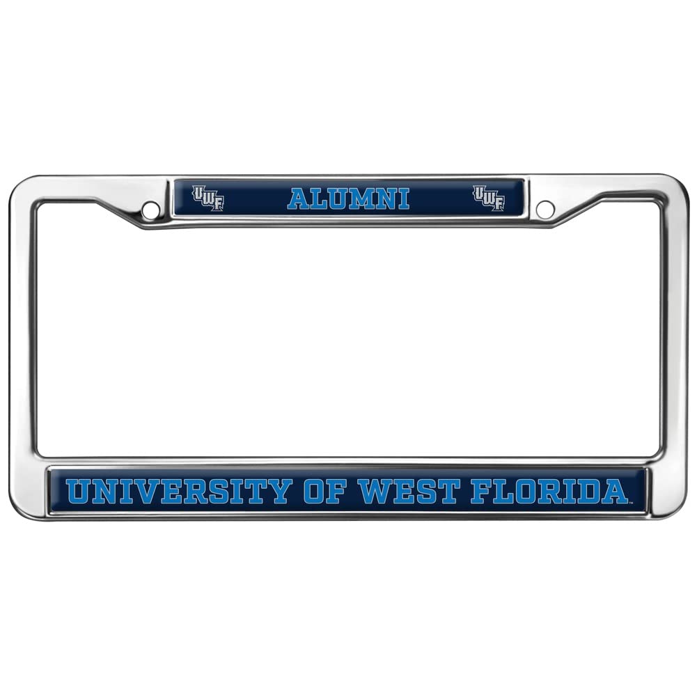 University of West Florida Alumni Logo Full Size Standard License Plate Metal Frame