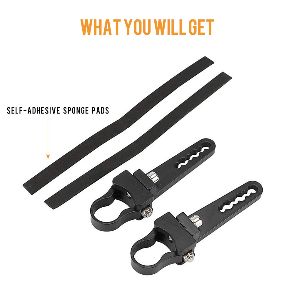 Auxbeam Mounting Bracket Kit 1 Inch Bull Bar Roll Cage Clamps Mount Clamps Universal Holder Kits For Led Hid Light Bar Jeep Wran