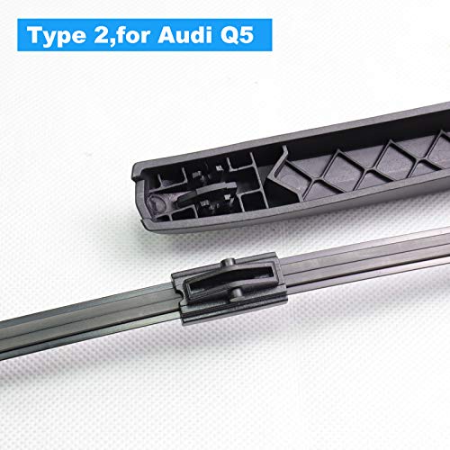 Rear Wiper Blade,Aslam Rear Windshield Wiper Blades Type-E 12I For Original Equipment Replacement,Exact Fit(Pack Of 2)