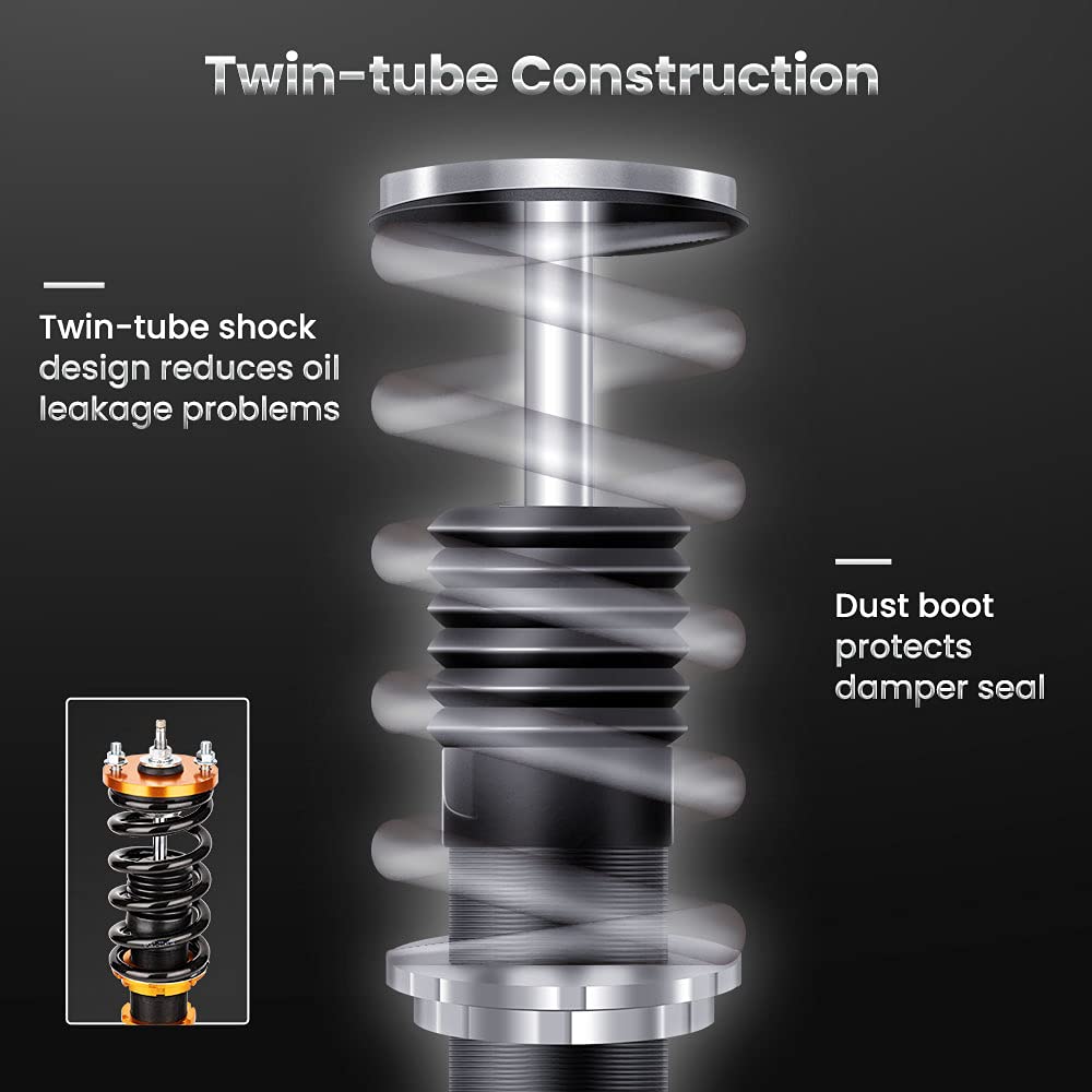 maXpeedingrods Coilover Adjustable for Honda Civic 1989-2000 CRX 1989-1991 Delsol 1993-1997, for Acura Integra 1994-2001, 24 Lev