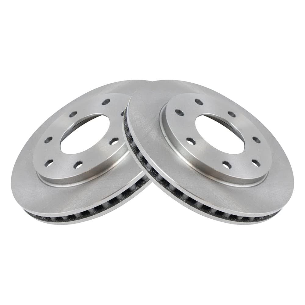 Trq Front Brake Rotors Set Vented Compatible With 1999-2003 Ford F-150 2004 F-150 Heritage 1997-1999 F-250