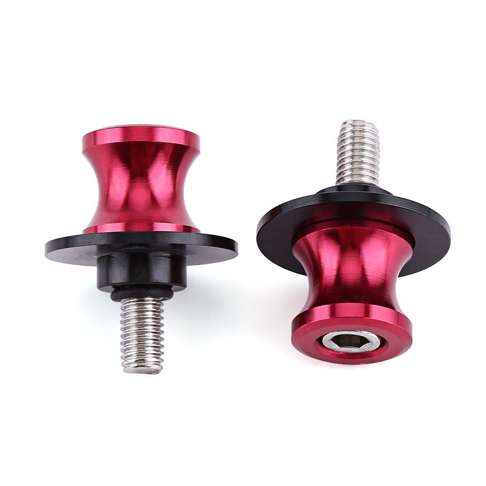Suuonee Swing Arm Spool, 2Pcs 6/8/10Mm Motorcycle Cnc Rear Stand Swing Arm Spool WBCARB07SGWLS6N
