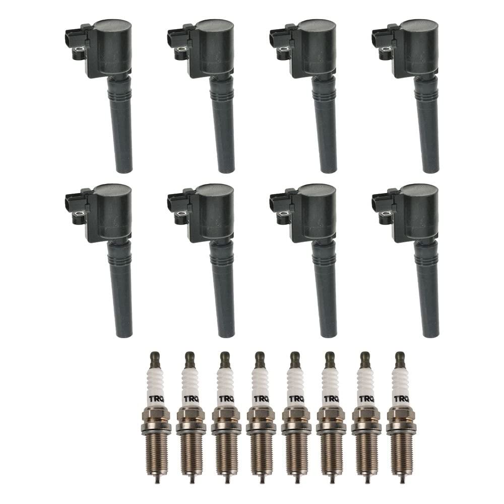 Trq Ignition Kit Ignition Coil Spark Plugs Compatible With 2002-2005 Ford Thunderbird 2000-2003 Jaguar S-Type 2000-2006 Lincoln