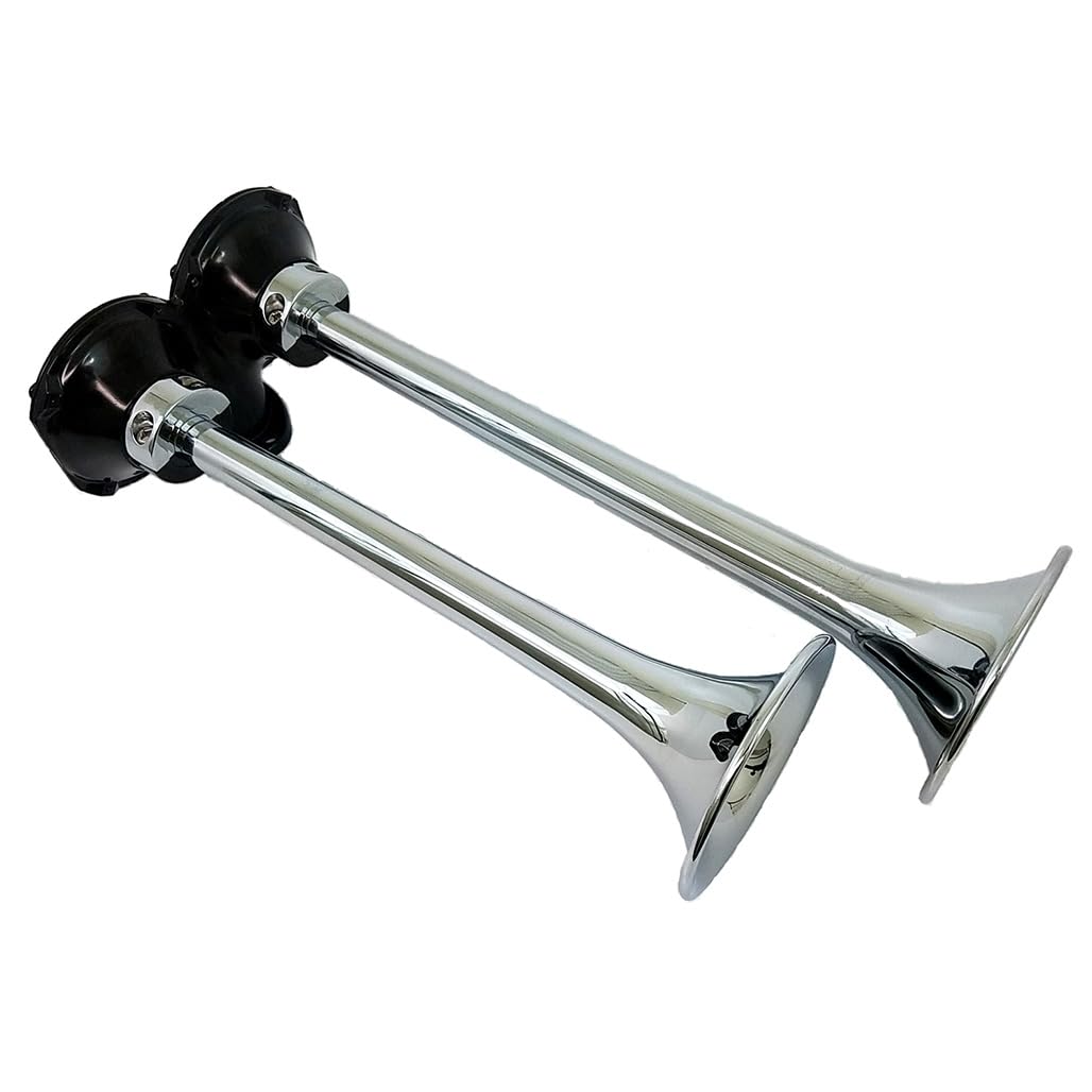 Kleinn Air Horns 401 Dual Roof Mounted Truck Horn - Chrome