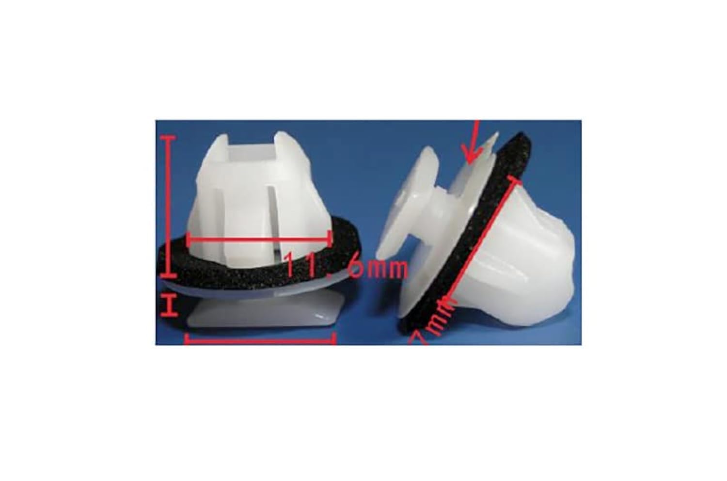 Autobahn88 Retainer Clip For Rear Fender Flare, Compatible With Nissan Armada Juke Muran (Oem: 76882Jg10A) (Pack Of 20)