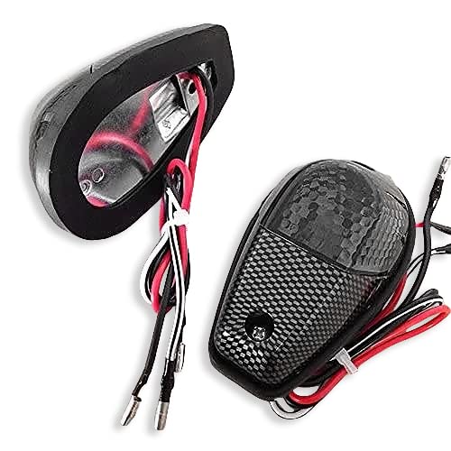 Httmt Mt224-012-Cn+Sm Smoke Flush Mount Turn Signals Blinker Light Compatible With Universal Sportbikes