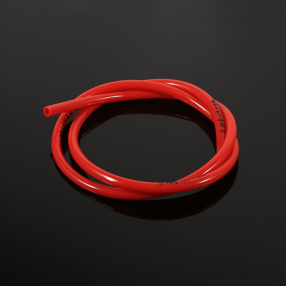 1/4 Inch Fuel Hose Line, Gas Petrol Fuel Line Fuel Line Assembly 3 Feet For Motorcycle Dirt Pit Bike Atv (Red)