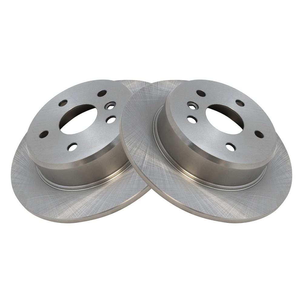 Trq Rear Brake Rotors Set Solid Compatible With 1999-2003 Lexus Rx300 2001-2003 Toyota Highlander