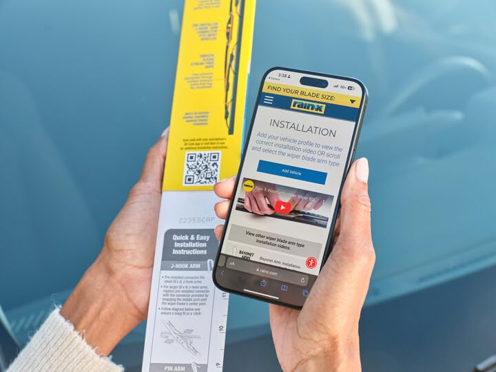 Rain-X Rx30219 Weatherbeater Wiper Blades, 19'' Windshield Wipers (Pack Of 1), Automotive Replacement Windshield Wiper Blades Th