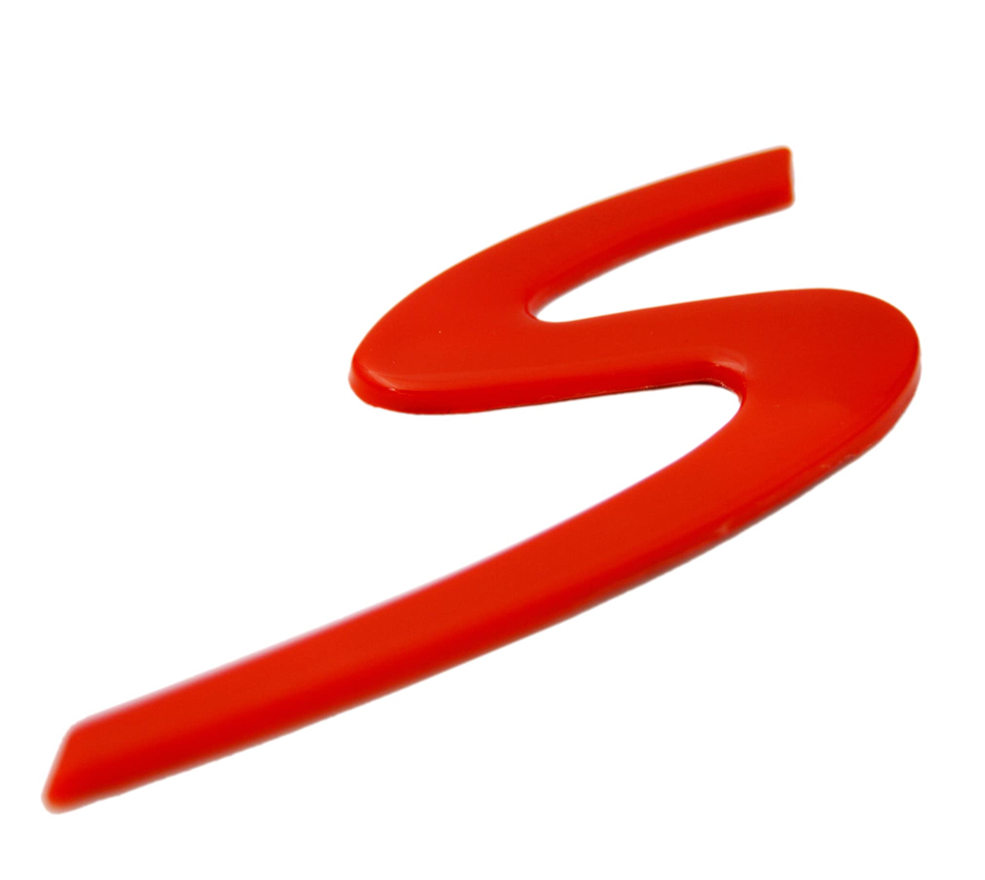 Zorratin Large red S S Letter Rear Trunk Boot Lid Hatch Tailgate Emblem Badge for Porsche 911 Cayenne Carrera Turbo Panamera Box