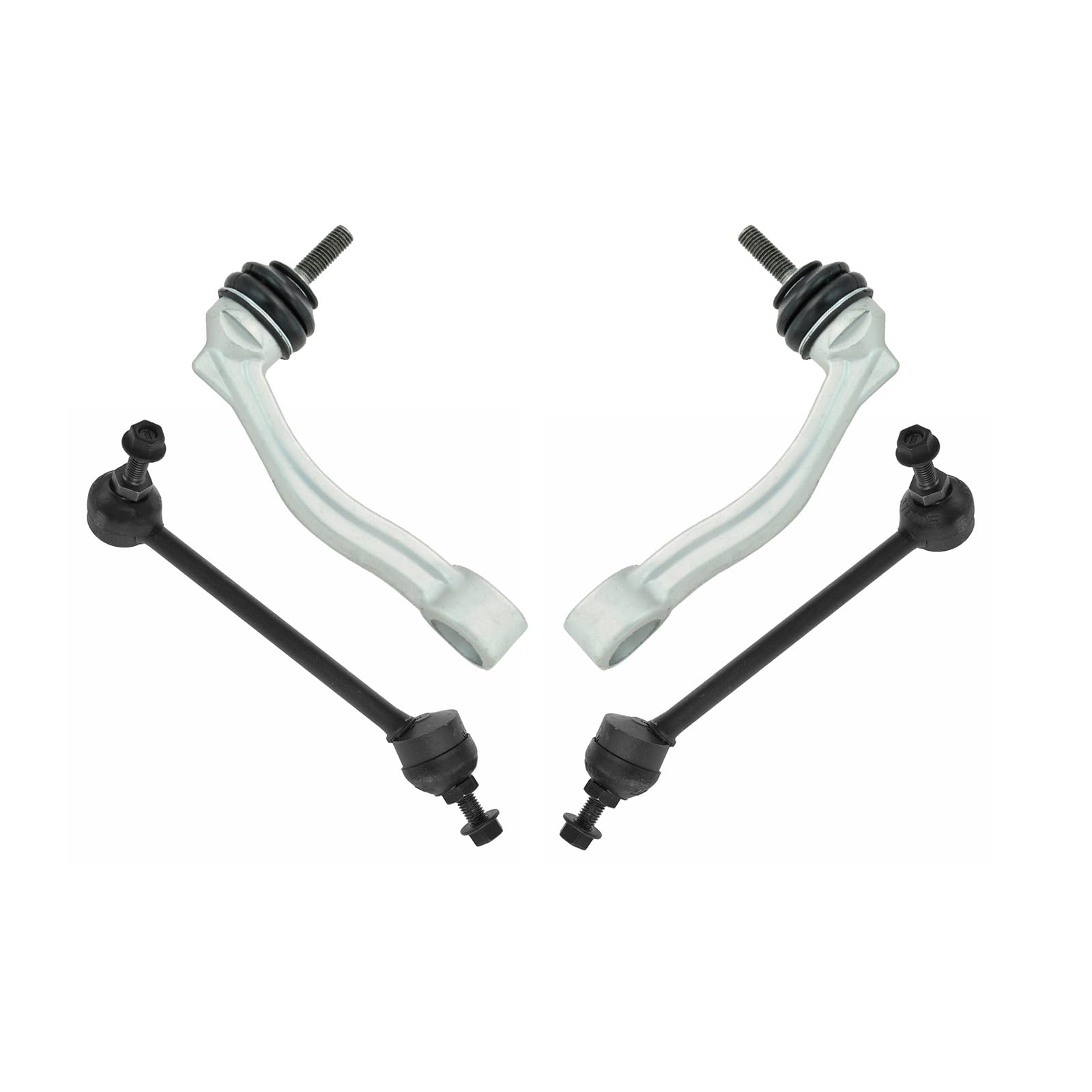 Trq Sway Bar Stabilizer Link Set Front & Rear Compatible With 14-19 F-Type 00-08 S-Type 05-09 Super V8 04-09 Vanden Plas 09-15 X