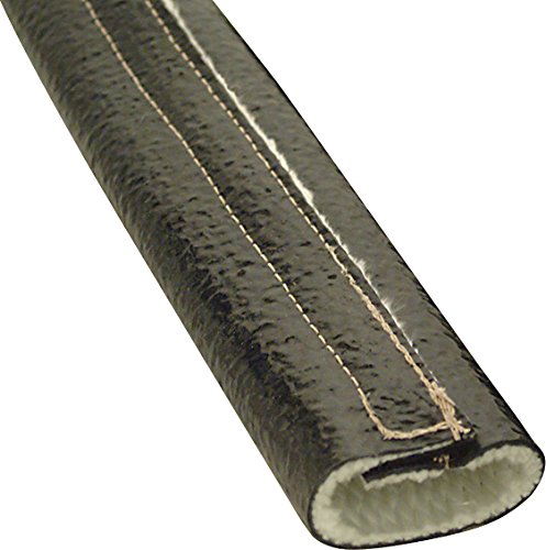 Design Engineering 010479 Fire Wrap 3000 1.5&quot; x 24&quot; Heat Protection Sleeve for Wires, Hoses, etc. (with Hook and Loop Closure)