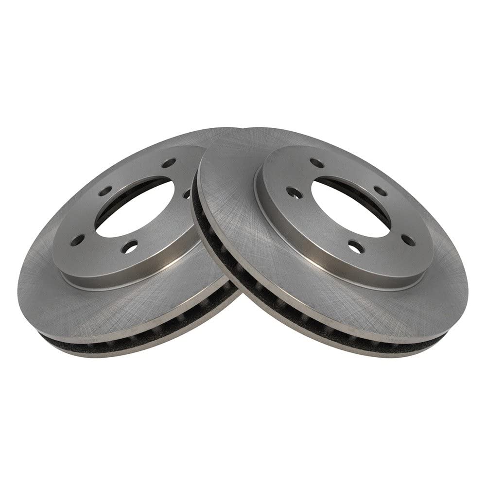 Trq Front Brake Rotors Set Vented Compatible With 1997-2002 Ford Expedition 1998-2002 Lincoln Navigator