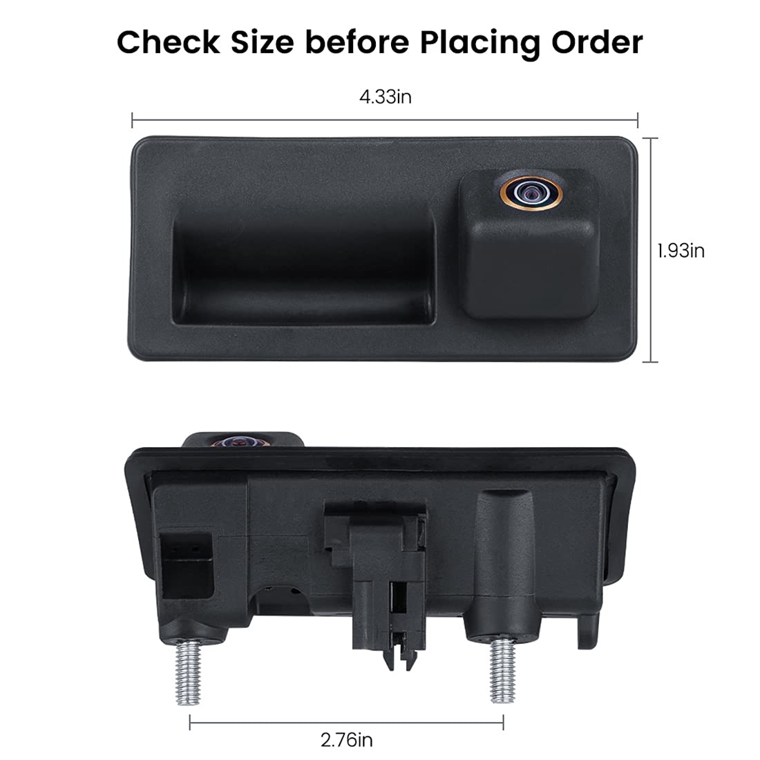 Ahd 1080P Backup Camera, Greenyi Car Reverse Camera For Audi A4L A5 A3 Q3 Q5 Rs6 For Vw Passat Tiguan Jetta Touareg Skoda, Only