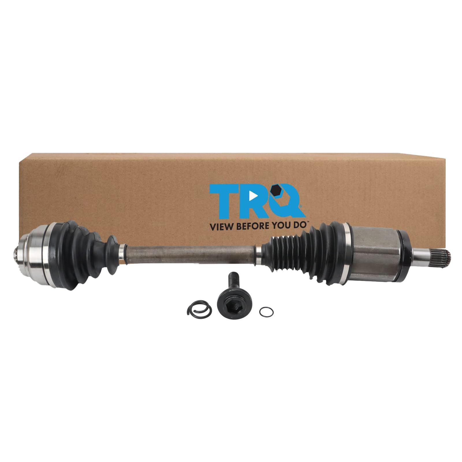 Trq Front Left Cv Axle Shaft Assembly Compatible With 2011-2017 Bmw X3 2015-2018 X4