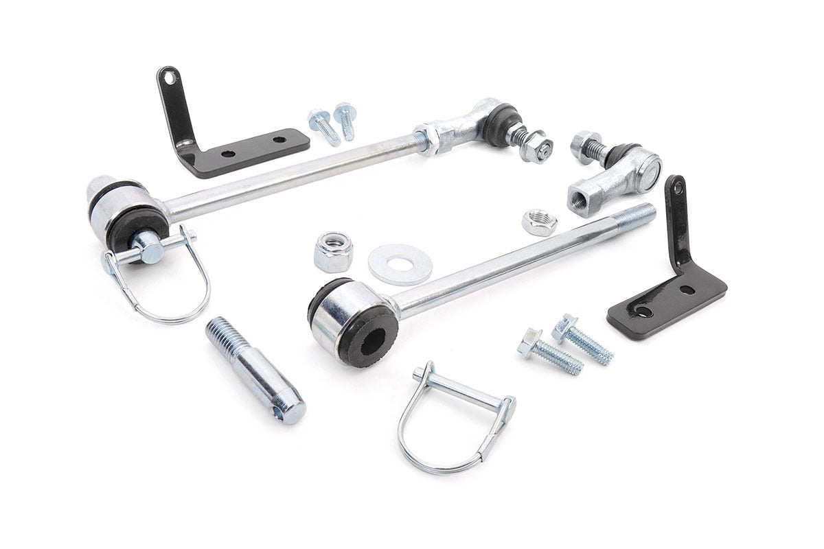 Rough Country Front Sway Bar Disconnects for 2007-2018 Jeep JK | 3.5-6 - 1146