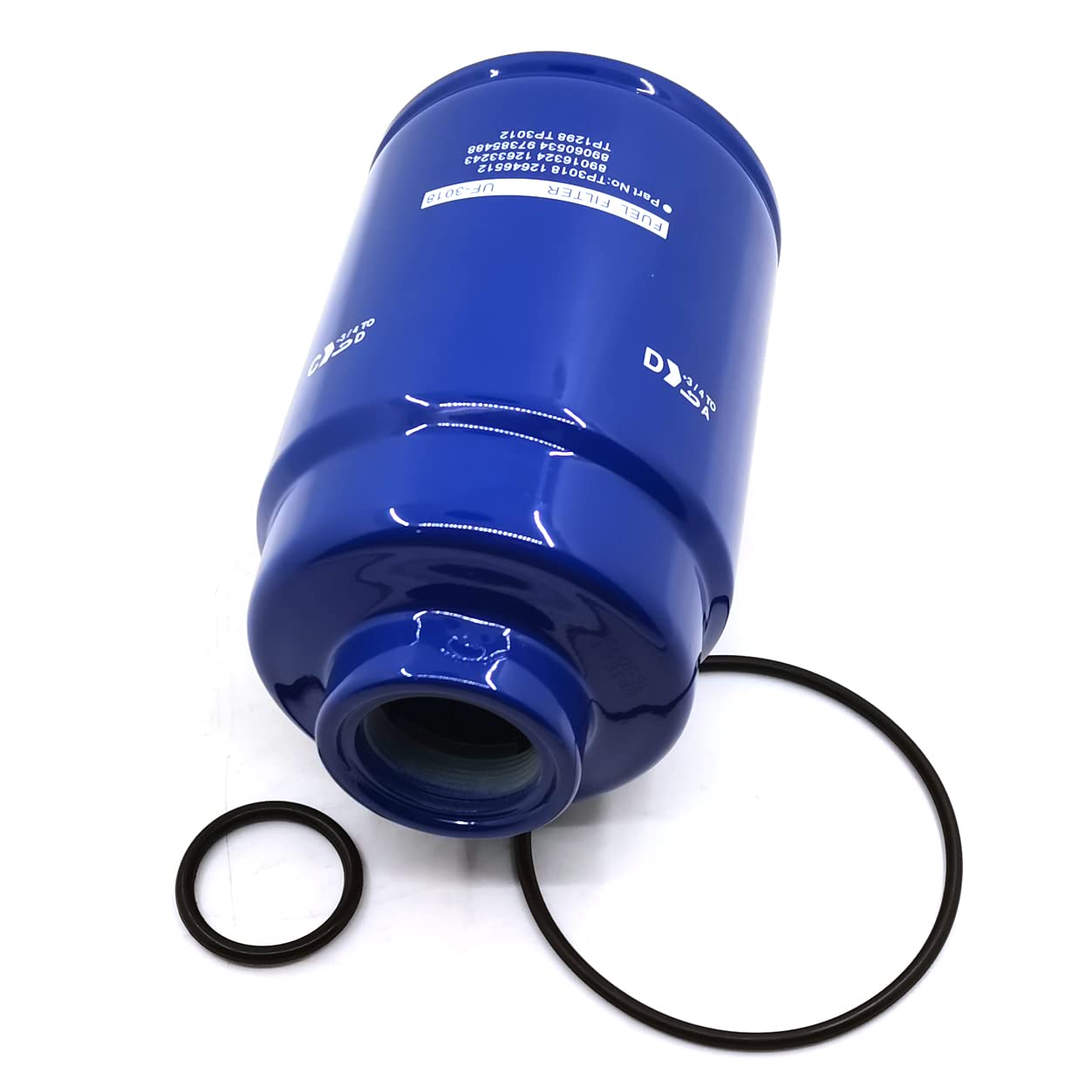12633243 Tp3018 (19431541) 6.6L Duramax Diesel Fuel Filter Fits 2001-2016 Chevy Express/Silverado Gmc Sierra/Savana 6.6 403Cu V8 Diesel.3 Micron. Tp3012 12664429 Oem Grade Fuel Filter Blue Housing