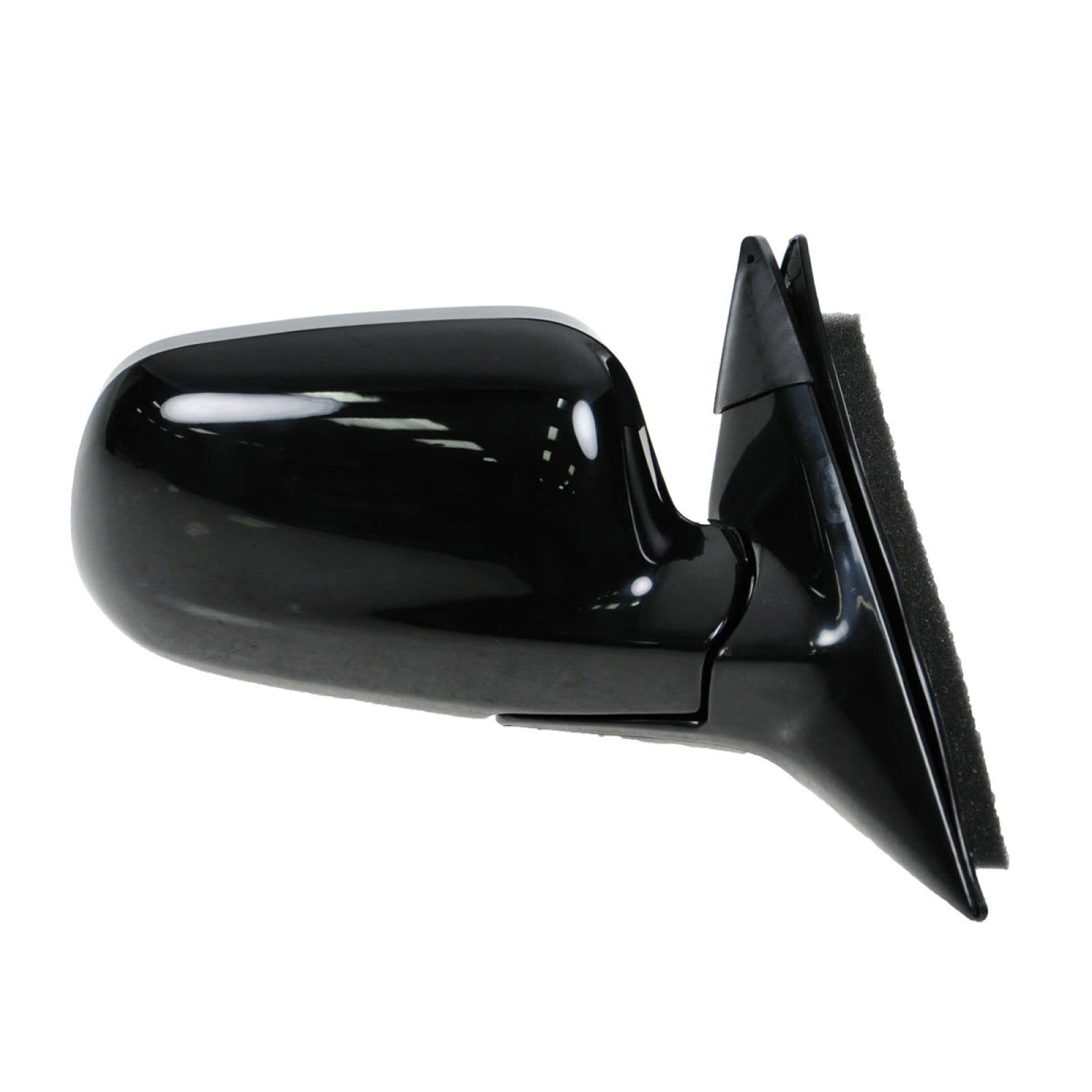 Trq Right Mirror With Gloss Black Cover Passenger Side Compatible With 1994-1997 Honda Accord Ho1321111 Ho1321114