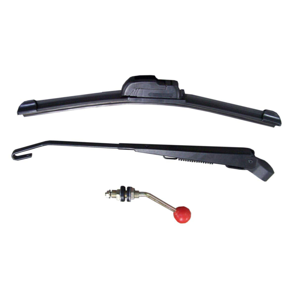 Kolpin 28000 Universal Utv Windshield Wiper Blade Manual For Hard Coated Or Glass Windshields, Black