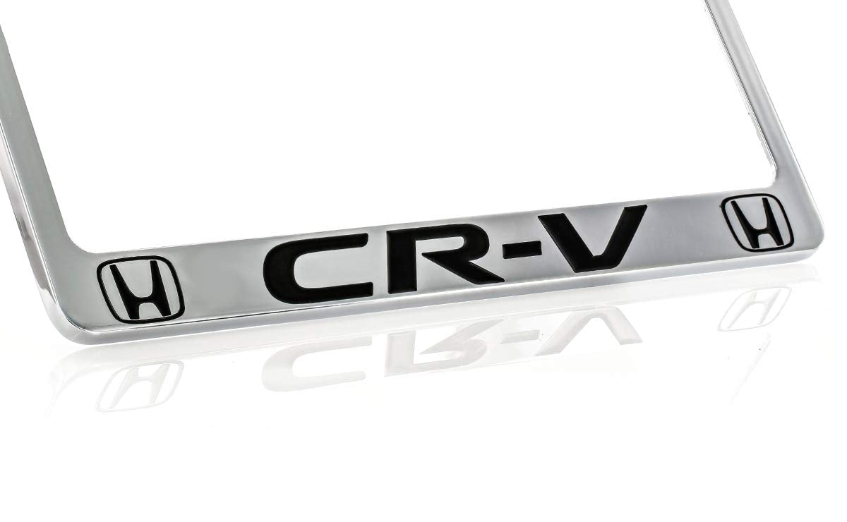 Honda CR-V Chrome Plated Zinc License Plate Frame Holder 2 Hole