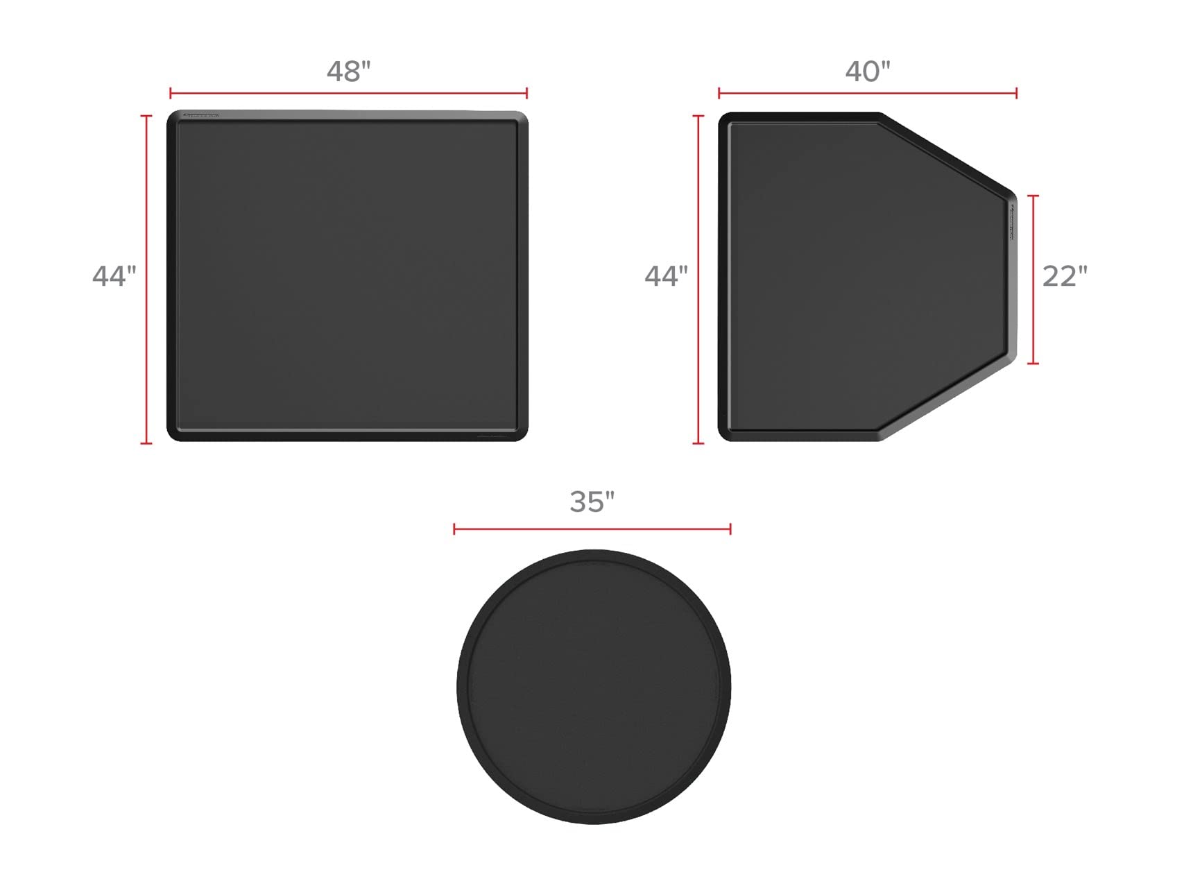 WeatherTech All-Purpose Mat - Multi-Use Mat for Everyday Living - 40'' x 44'' - Angled - Brown (APM4044BR)