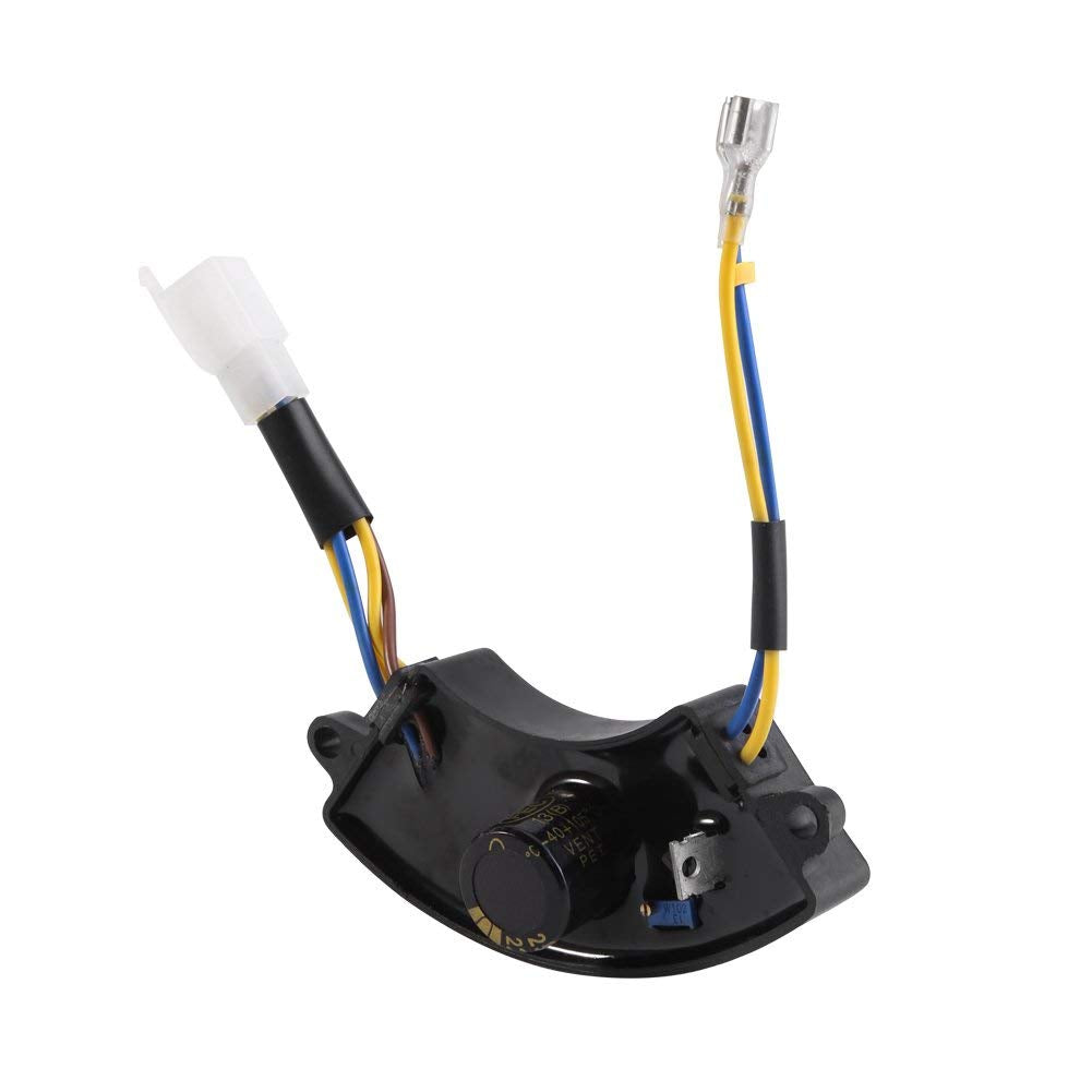 Arc-Shaped 250V 220?f Avr Automatic Voltage Regulator Replacement For 2Kw-3Kw 168F Gasoline Electric Generator Black