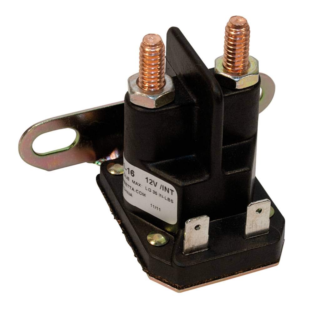 Stens Starter Solenoid 435-151 Replacement for: John Deere L100, L105, L108, L110, L111, L118, L120, LA135, LA140, LA145, LA150,