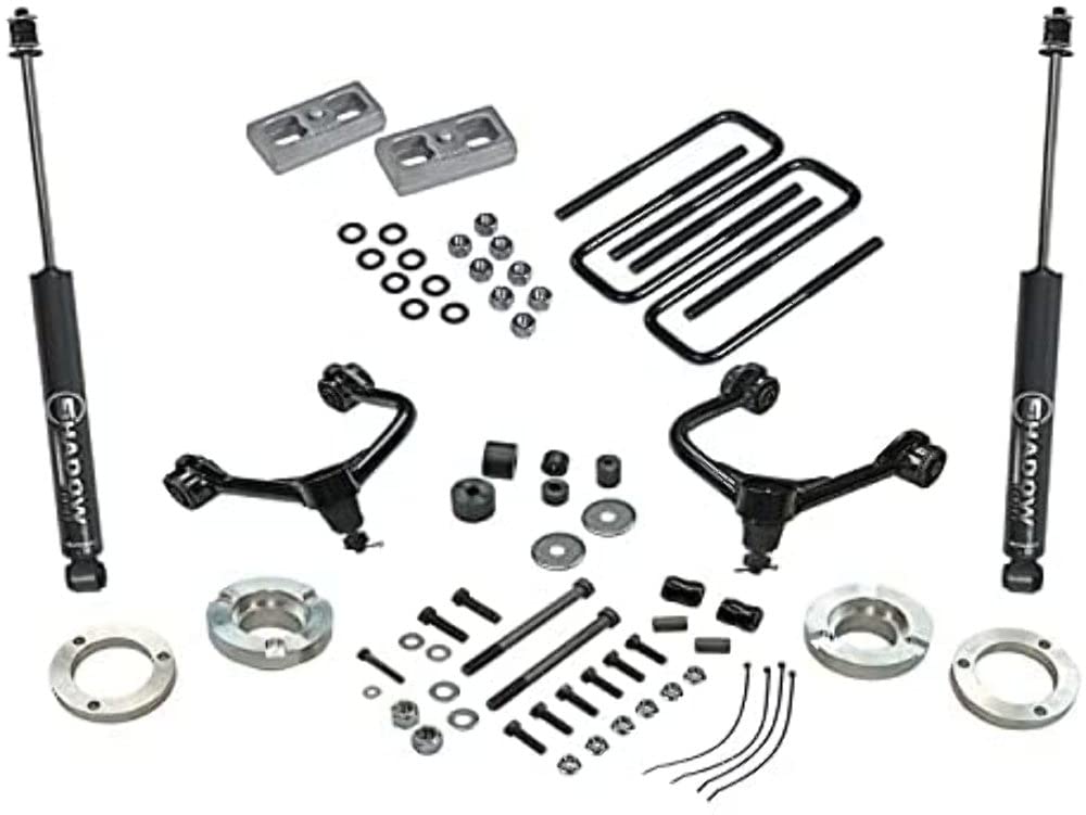 Realtruck Superlift Suspension 3' Lift Kit For Toyota Tacoma | Complete Lift Kit With Rear Shadow Shocks & Front Upper Control Arms | K1012 | Fits 2005-2023 Toyota Tacoma (Will Not Fit Trd Pro Models)