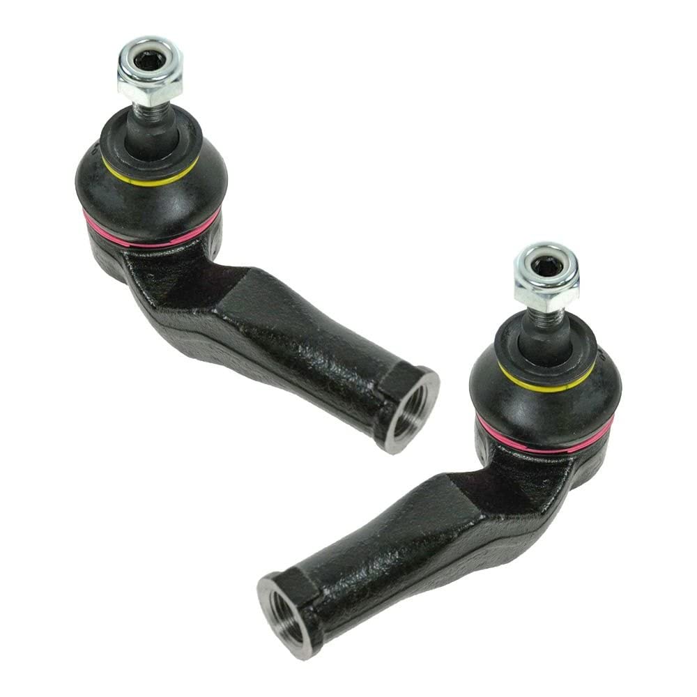 TRQ Front Outer Tie Rod Set Compatible with 2008-2013 Volvo C30 2006-2013 C70 2004-2011 S40 2005-2011 V50