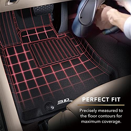 3D Maxpider Custom Fit Kagu Floor Mat (Black) Compatible With Volvo S60 / V60 / V60 Cross Country 2019-2025 - Second Row