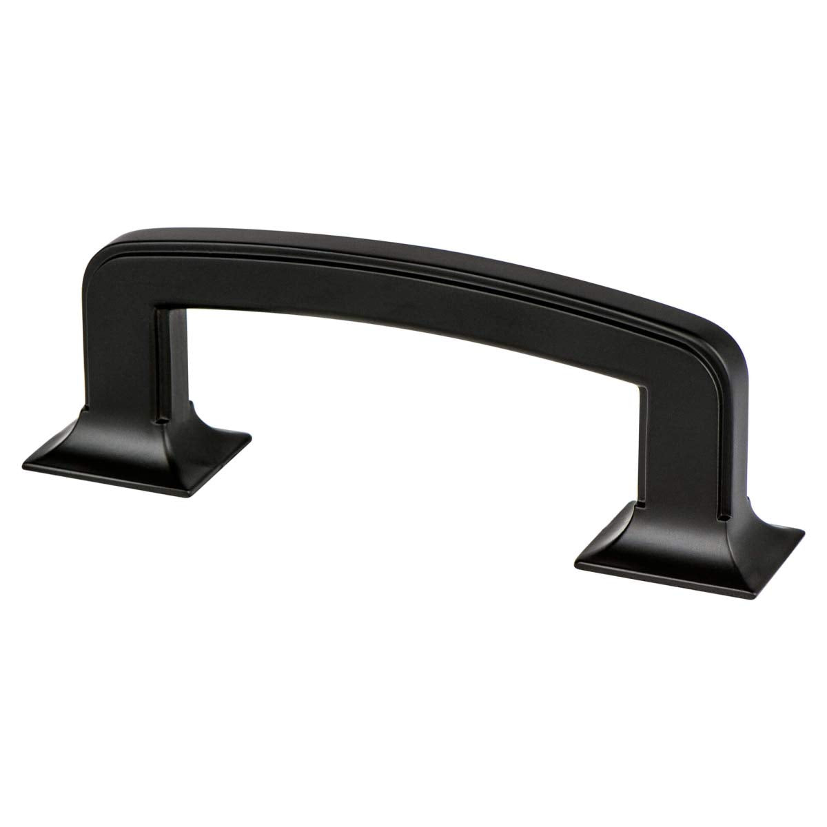 Berenson 4068-1055-P Hearthstone 3 Inch Handle Pull from the Timeless Charm Collection, Matte Black Finish