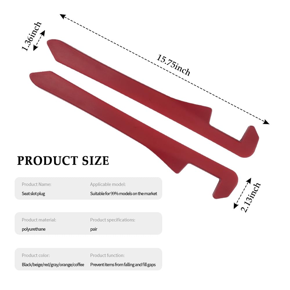 Ihotder 2Pcs Car Seat Gap Filler - Car Seat Gap Filler Organizer For Holding Phone,Key,Purse - Universal Car Gap Filler Fits Car