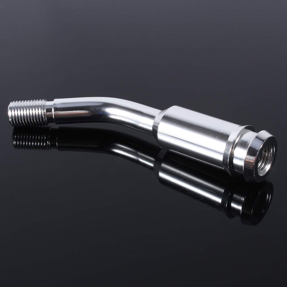 Dweekiy Gear Stick Extension, 5Inch Gear Shifter Stick Lever Bend Extension Shift Knob Extender For T4 Silver