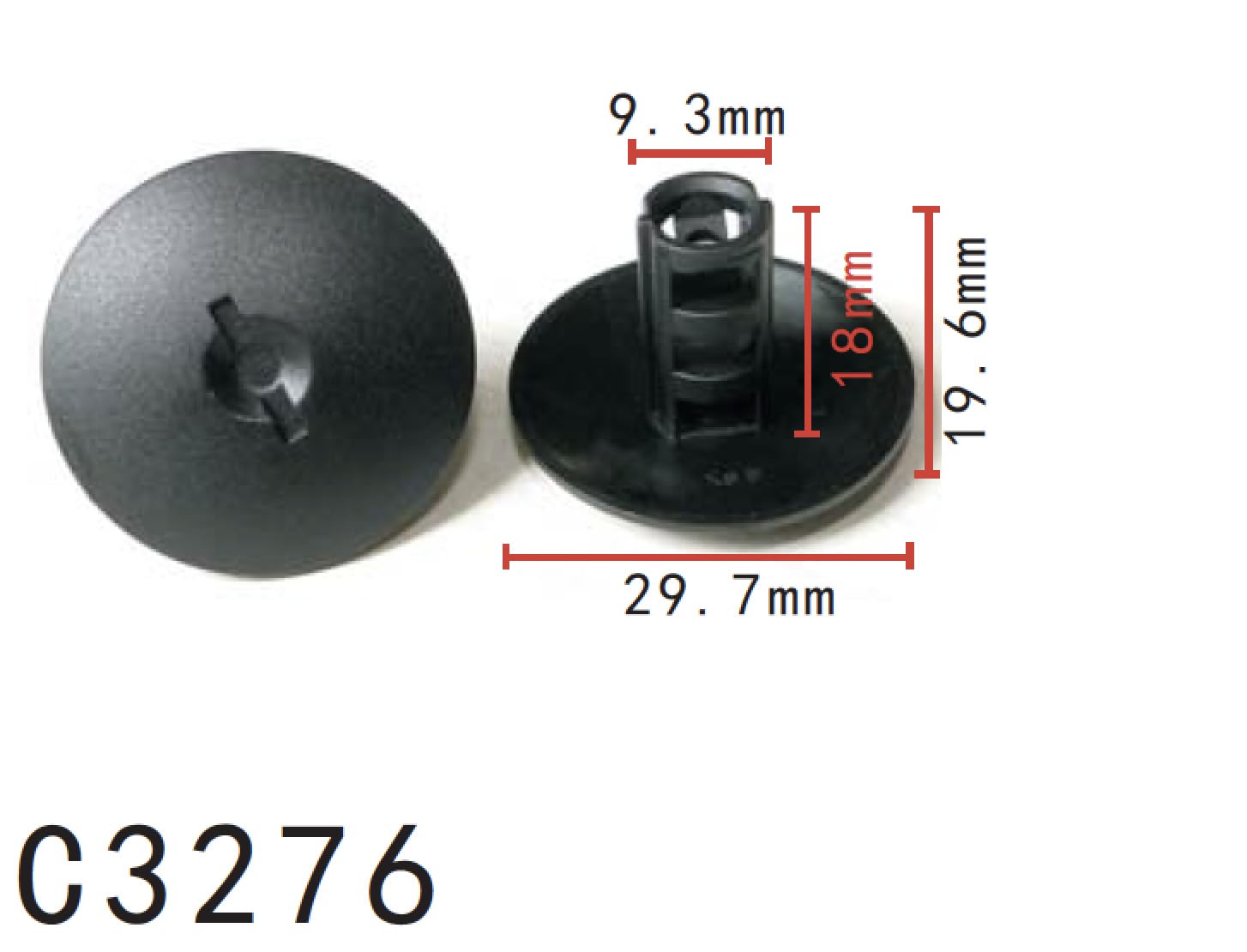 Autobahn88 Retainer Clip For Radiator, Compatible With Renault (Oem: 7703081127) (Pack Of 20)