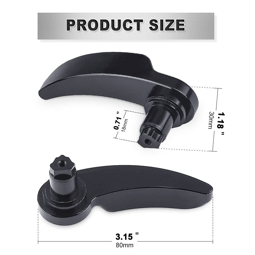 WATERWICH Black Saddlebag Latch Kit Saddle Bag Lifter Compatible with Harley Davidson Street Road King Electra Glide Ultra Limited FLHR FLHT FLHX FLHTK 2014-2023