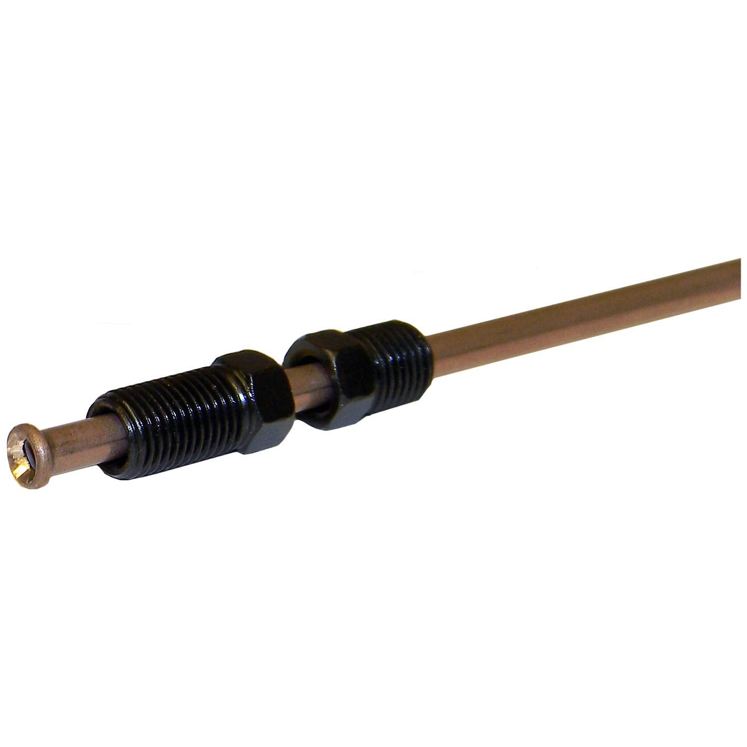 AGS Automotive Solutions 3/16'' x 51'' Domestic NiCopp Copper Nickel Brake Line with 3/8-24 Black-Oxide Coated Tube Nuts, Invert