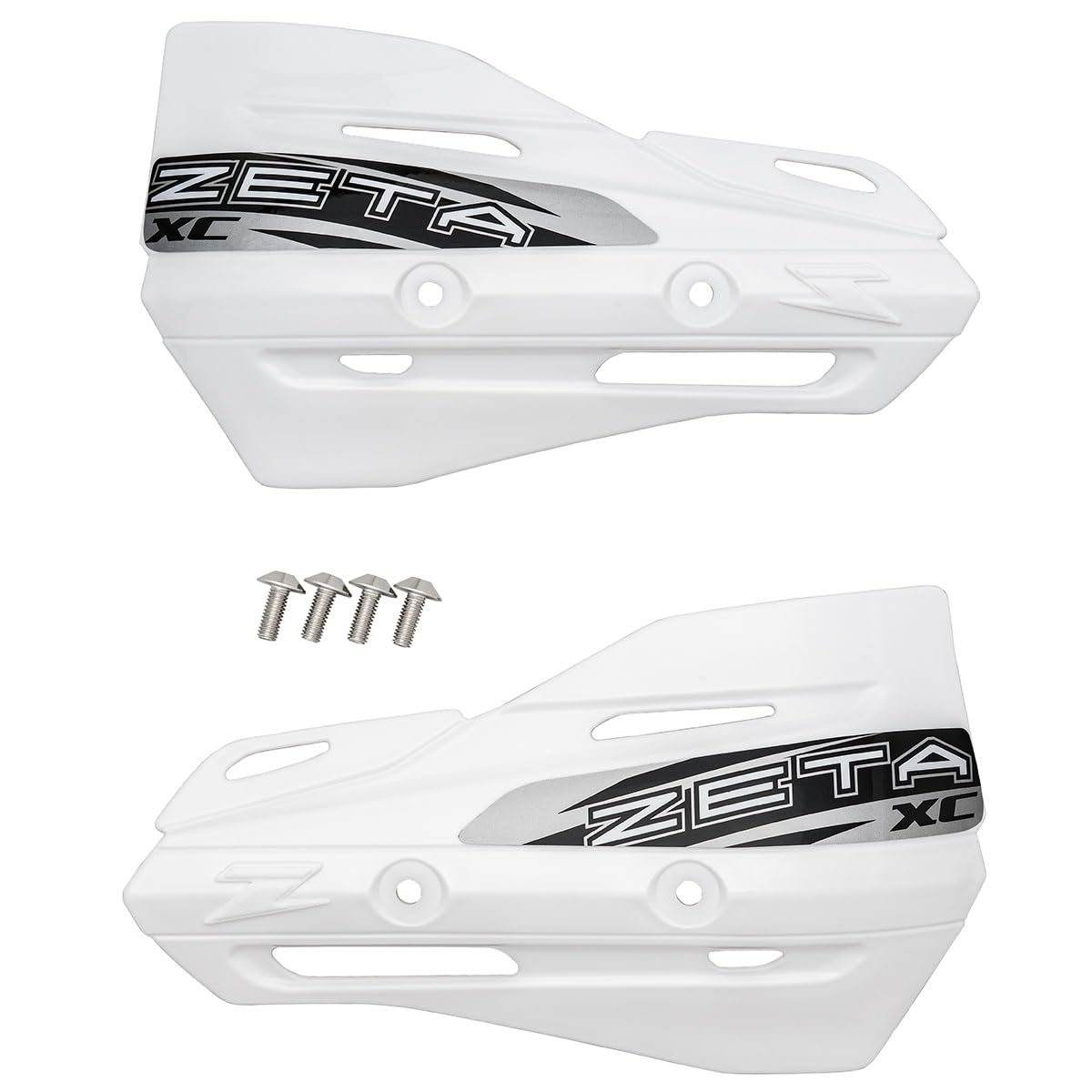 Zeta Xc Protector White Hand Shields (Pair) For Armor Handguards