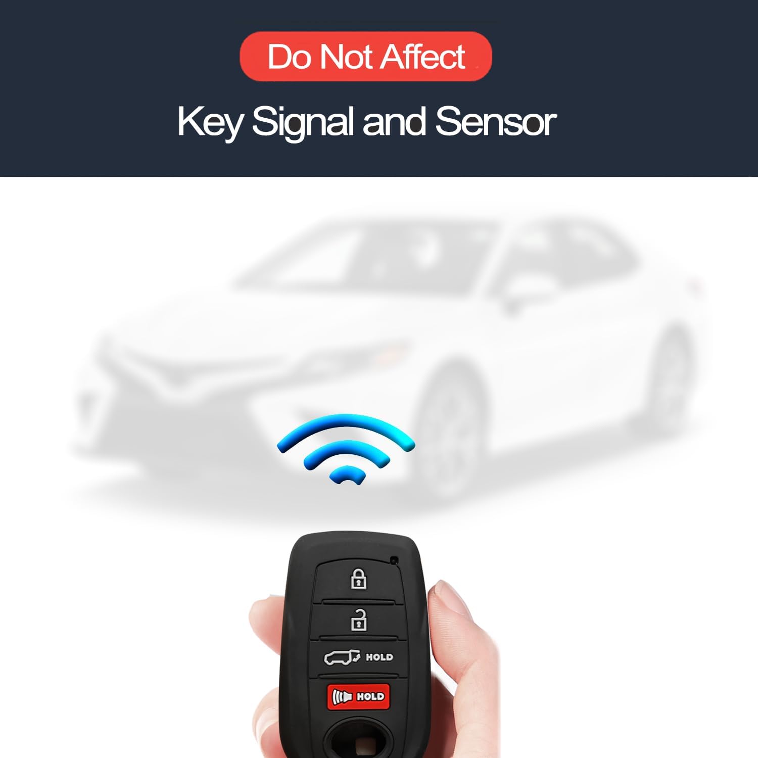 INFIPAR 2pcs Compatible with Toyota Tacoma Prius Venza Corolla Crown Sequoia Tundra Grand Highlander RAV4 Prime Mirai Smart 4 Bu