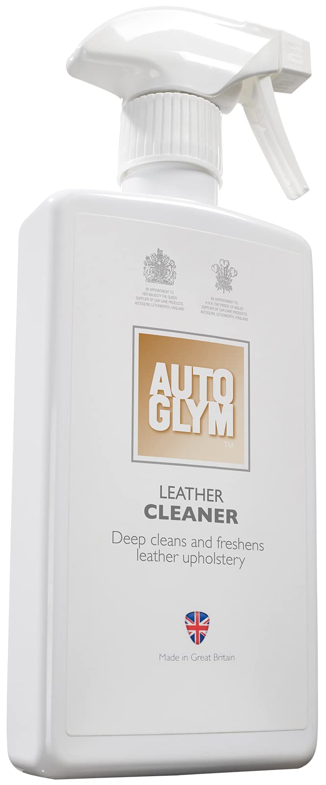 Autoglym Leather Cleaner, 500Ml - Car Leather Cleaner Deep Cleans And Freshens Automotive Leather Upholstery, White