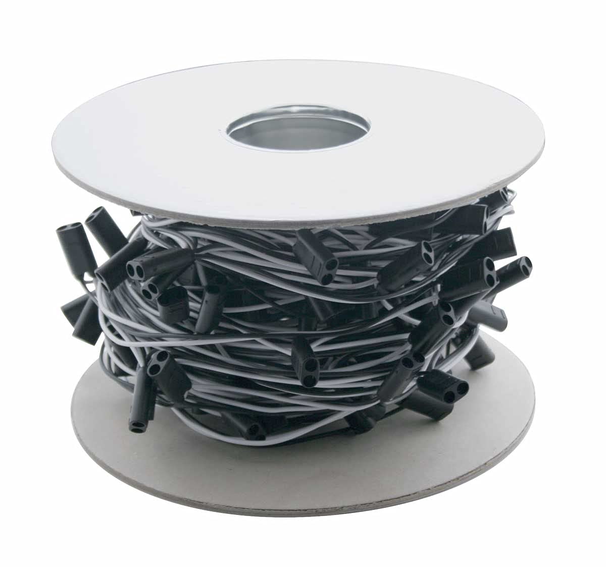 United Pacific 34193 Double Female Bullet Plugs, 150 Count, 2-Prong, 16G Wire Harness Roll - 126' W/10'' Lead Between Plugs - 12