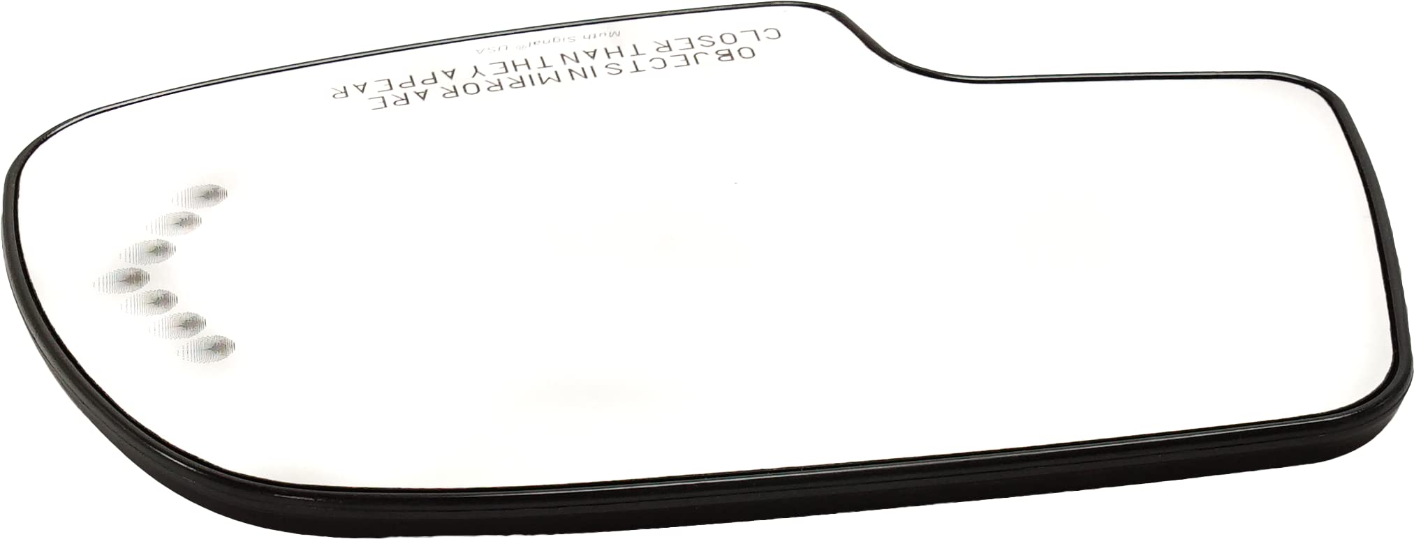 Kool Vue Mirror Glass Compatible With 2003-2006 Chevrolet Silverado 1500, For Silverado 2500 HD, Tahoe, For 2003-2006 GMC Sierra 1500, With backing plate Heated Convex Right With Turn Signal Light