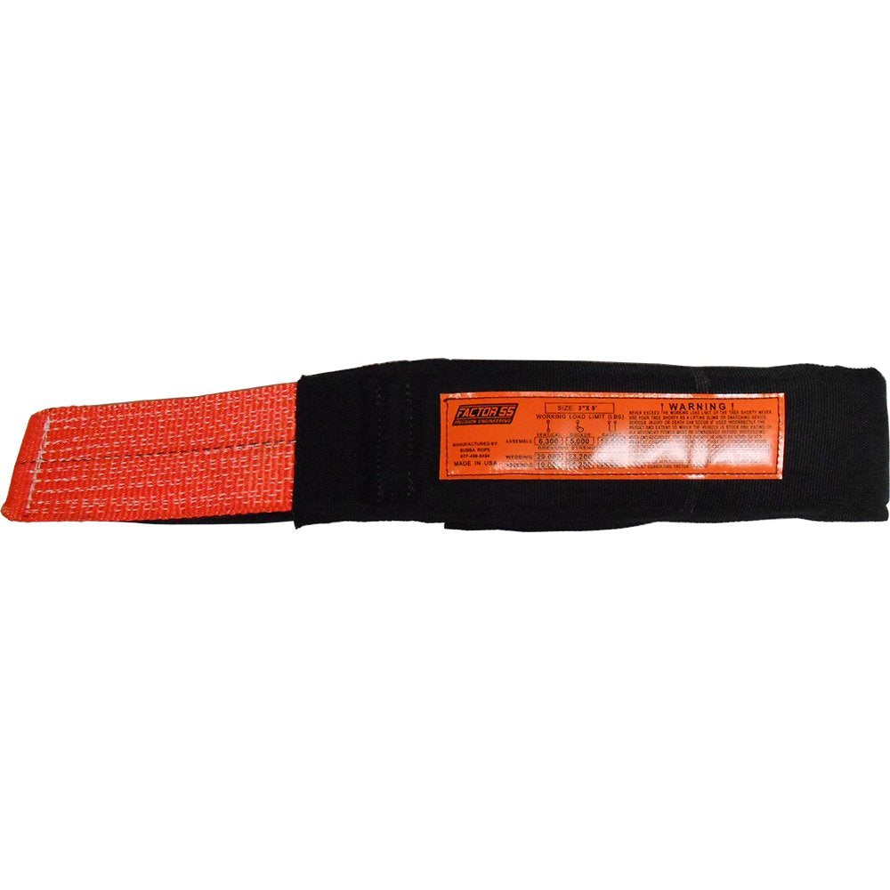 Factor 55 Tree Saver Low Stretch Polyester Strap, 3' Width X 8' Length