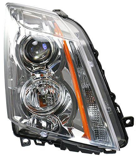 Trq Driver & Passenger Side Headlight Assembly Set Headlights Driver & Passenger Side Compatible With 2008-2014 Cadillac Cts Gm2