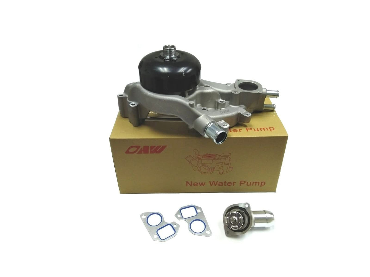 Oaw G9670B Water Pump W/Thermostat For (2007-2019) Gm 4.8L 5.3L 6.0L 6.2L Buick Rainier Cadillac Escalade Chevy Avalanche Silverado Express Surburban Tahoe Trailblazer Gmc Canyon Envoy Sierra Yukon