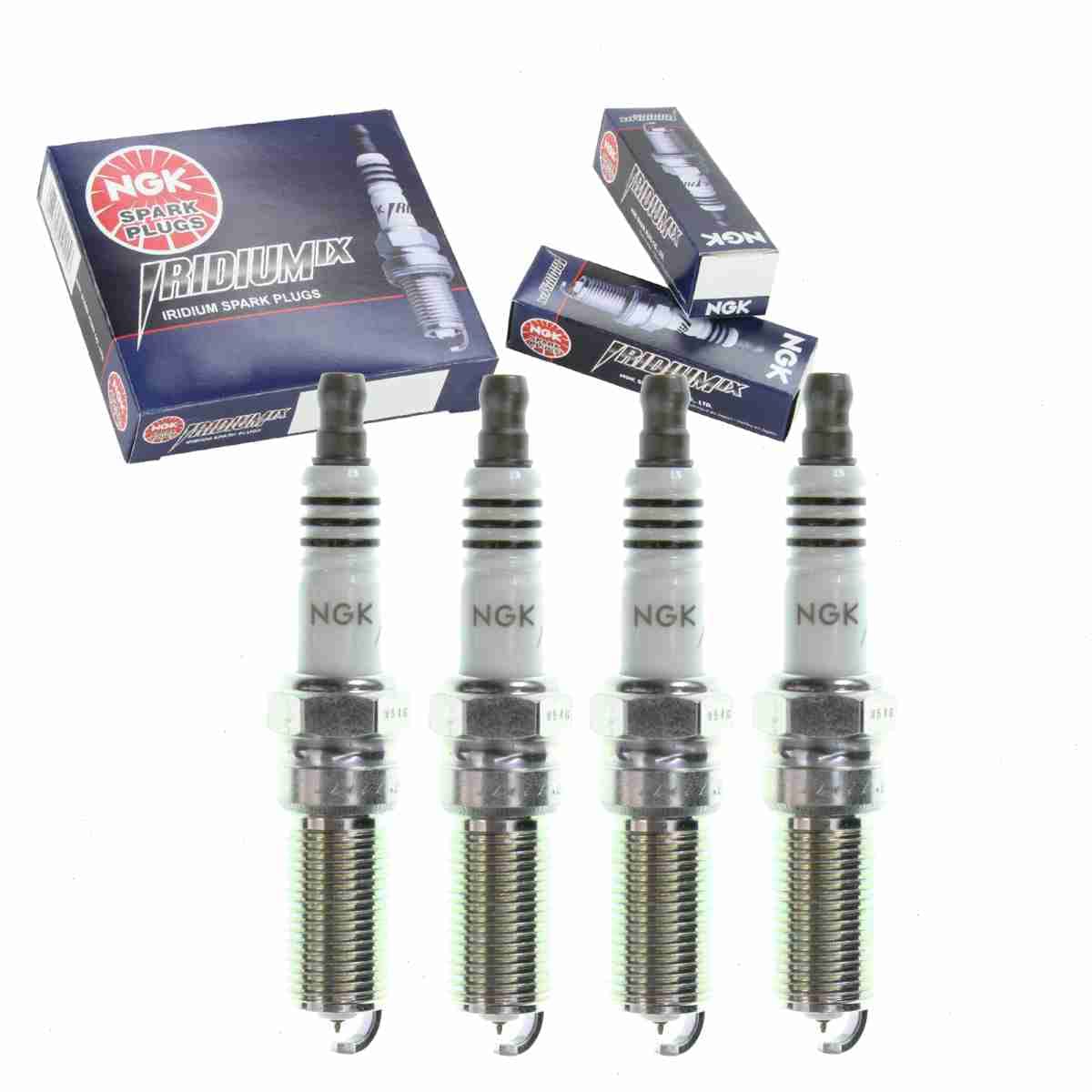 4 pc NGK Iridium IX Spark Plugs compatible with Land Rover Range Rover Evoque 2.0L L4 2012-2016