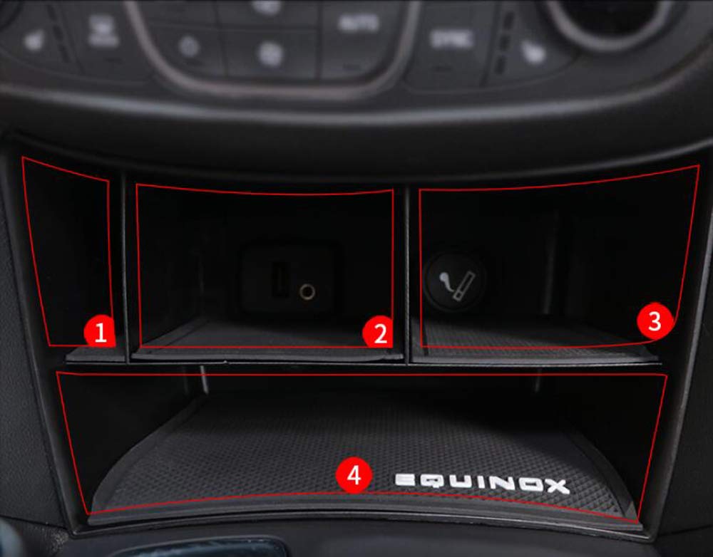 Salusy Car Central Center Console Organizer Insert Tray Storage Box Holder Compatible For Chevrolet Equinox 2018 2019 2020 2021 2022