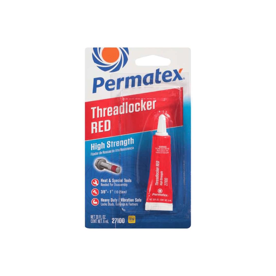 Itw Global Brands Permatex 27100 .20 Oz Red High Strength Threadlocker