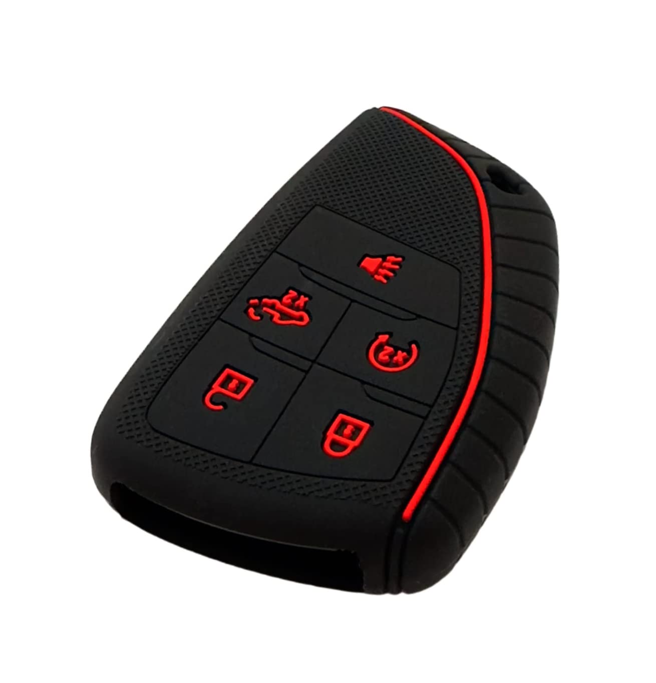 REPROTECTING Silicone Rubber Key Fob Cover Compatible with 2025-2022 Chevy Chevrolet Silverado 1500 GMC Sierra 1500, 2025 2024 S