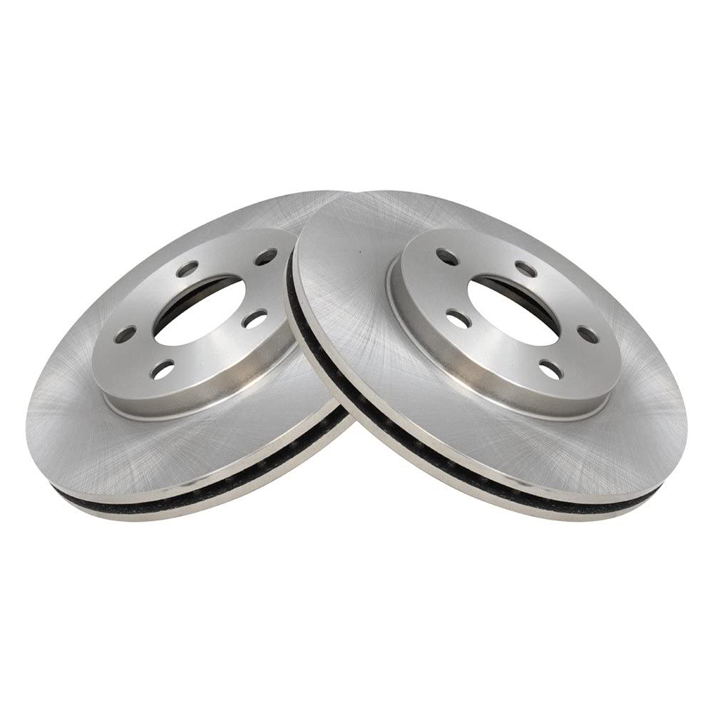 Trq Front Brake Rotors Set Vented Compatible With 2000-2005 Dodge Neon 2000-2001 Plymouth